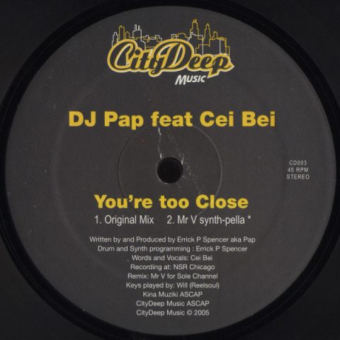 DJ Pap Feat. Cei Bei – You're Too Close